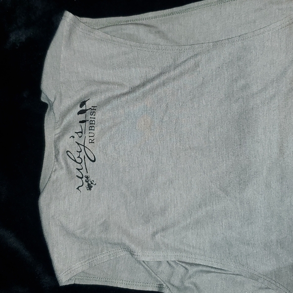 Women's size L grey tank top made by Ruby's Rubbish. - Picture 4 of 4